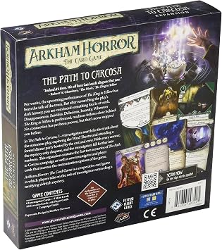 Fantasy Flight Games, Arkham Horror The Card Game: Deluxe Expansion - 2 The Path to Carcosa, Card Game, Ages 14+, 1 to 4 Players, 60 to 120 Minutes Playing Time