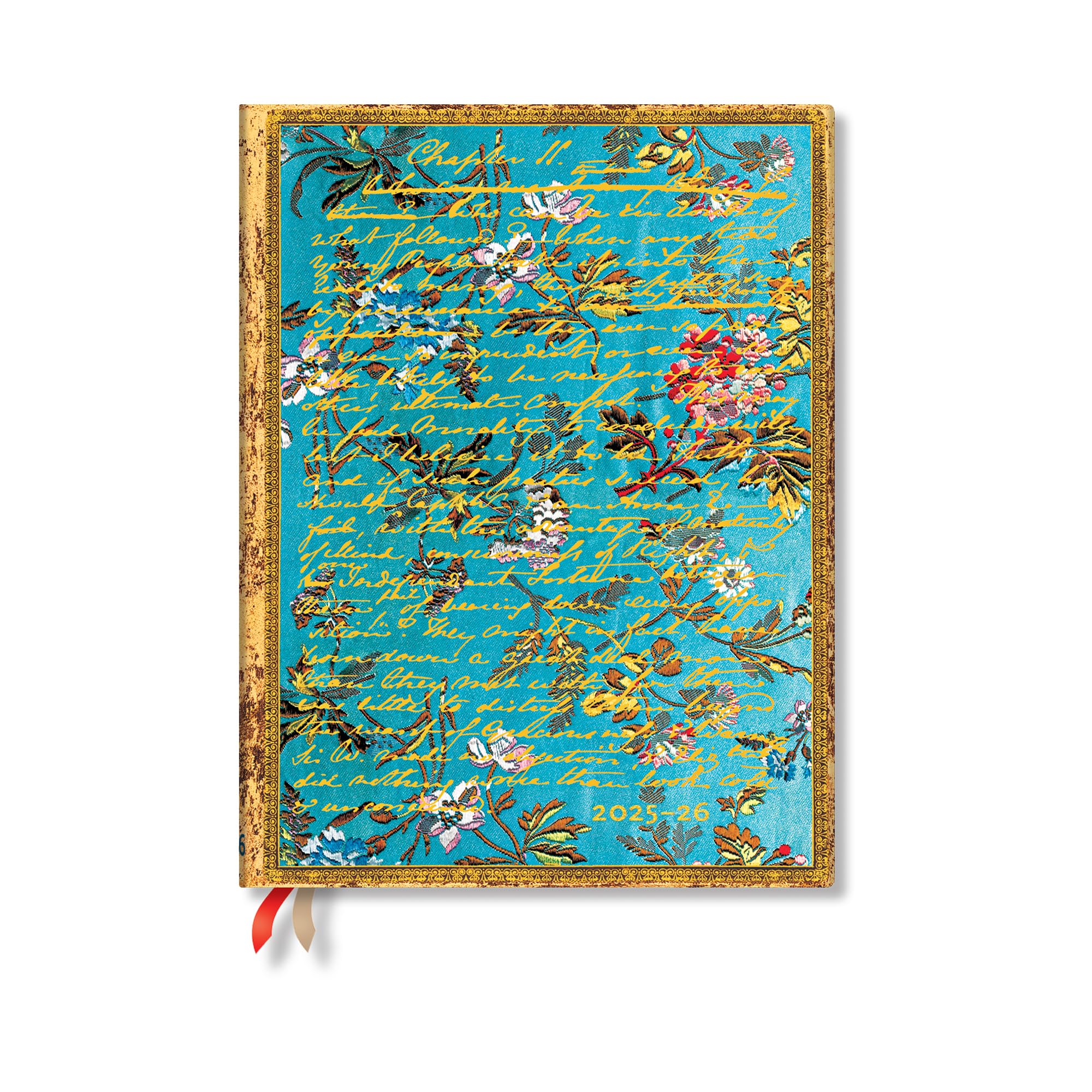 Paperblanks | 2025–2026 Jane Austen, Persuasion | Embellished Manuscripts Collection | 18-Month Planner Flexis | Ultra | Vertical | Elastic Band | 224 Pg | 80 GSM