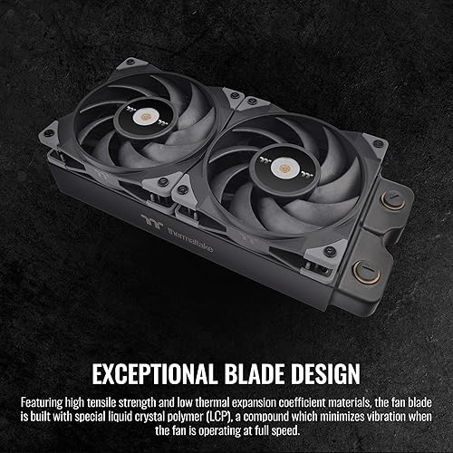 Miniatura 4 de Thermaltake TOUGHFAN 14 Negro PWM 5002000rpm - Ventilador de radiador circular de alta presión estática de 140 mm con sistema de montaje