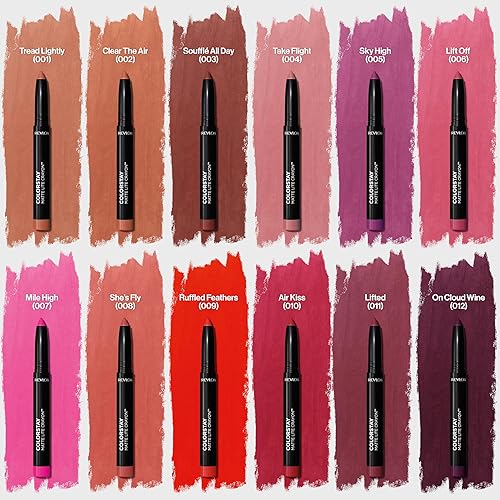 Miniatura 9 de REVLON ColorStay Matte Lite Lápiz labial con sacapuntas integrado, a prueba de manchas, resistente al agua, sin secado, 004 Take Flight, 0.049 onzas
