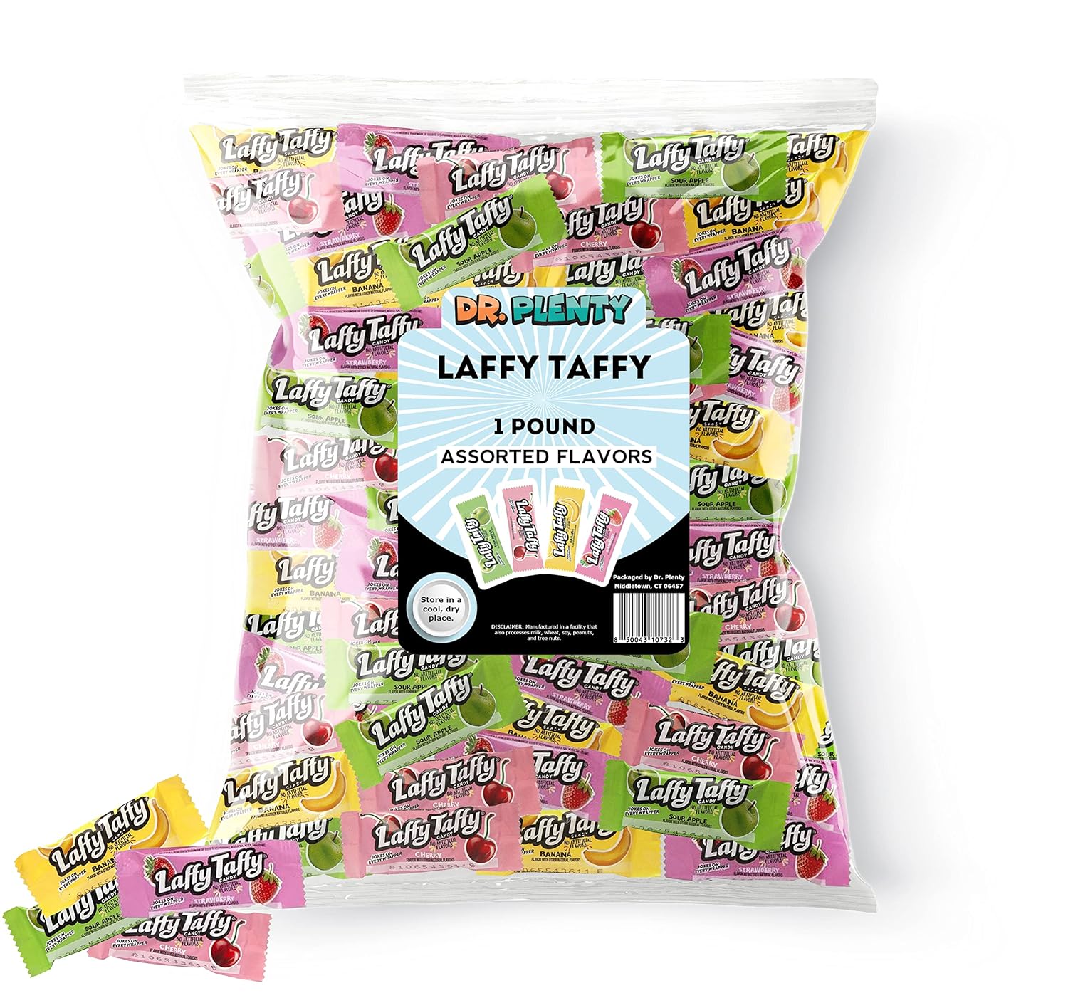 Laffy Taffy Assorted Chews (1lb) Banana, Cherry