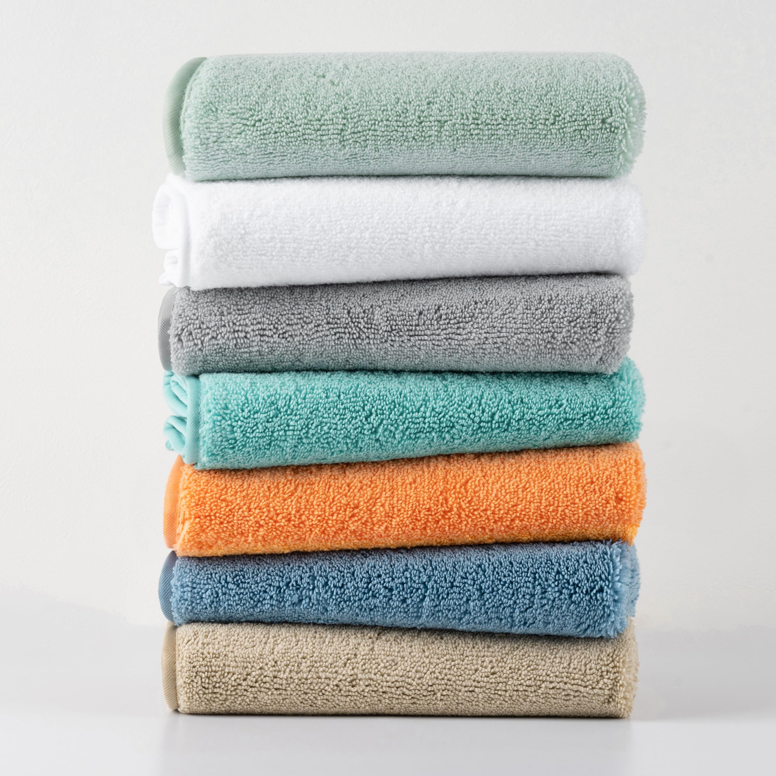 MICROFI Juego de toallas de baño de microfibra, 3 piezas, de gran tamaño, de secado rápido, sin pelusas, incluye toallas para cuerpo, manos y cara
