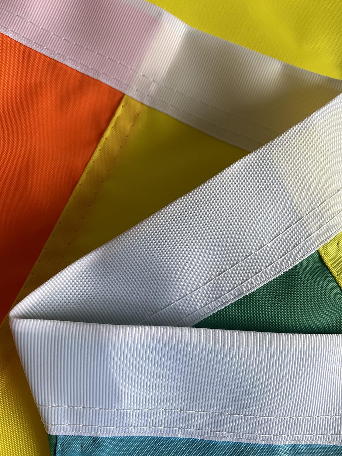 Sewn Stripe Gay Pride Flag 3x5 - Heavy Duty Excellent Stitching Nylon 8 Stripe Rainbow Gay Flag-Vibrant Color Pride Flag with Two Brass Grommets