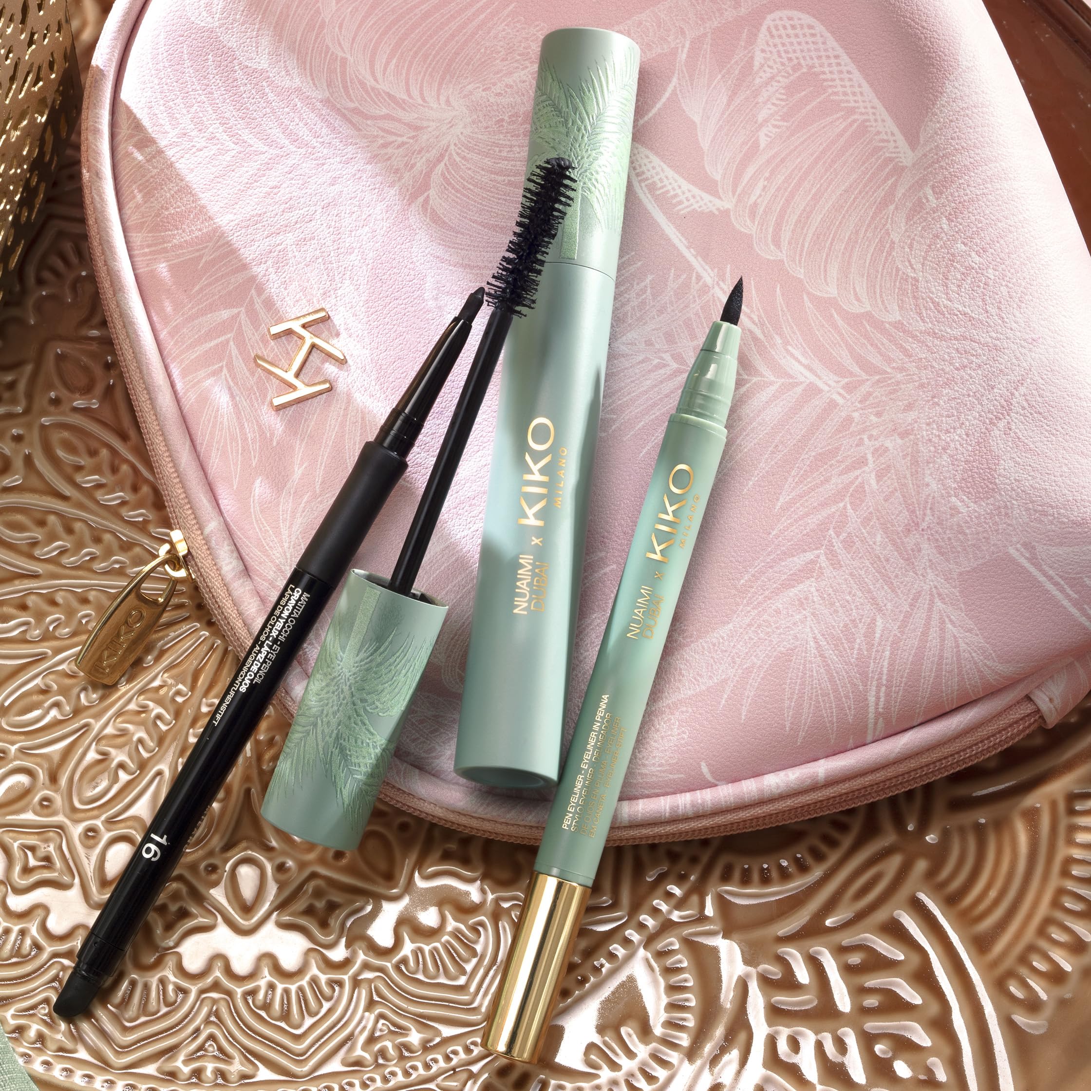 KIKO Milano Threads Of Time Dramatic Eyes Trio, Coffret Cadeau Yeux : Crayon Kajal, Mascara Et Double Eye-Liner