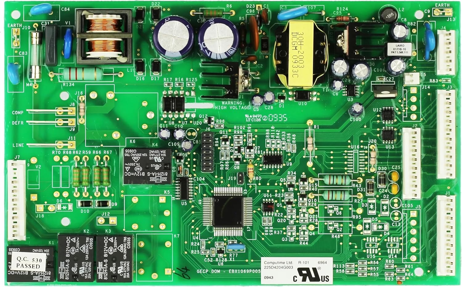 WR55X10968 225D4204G003 for GE Refrigerator Main Control Board Assembly