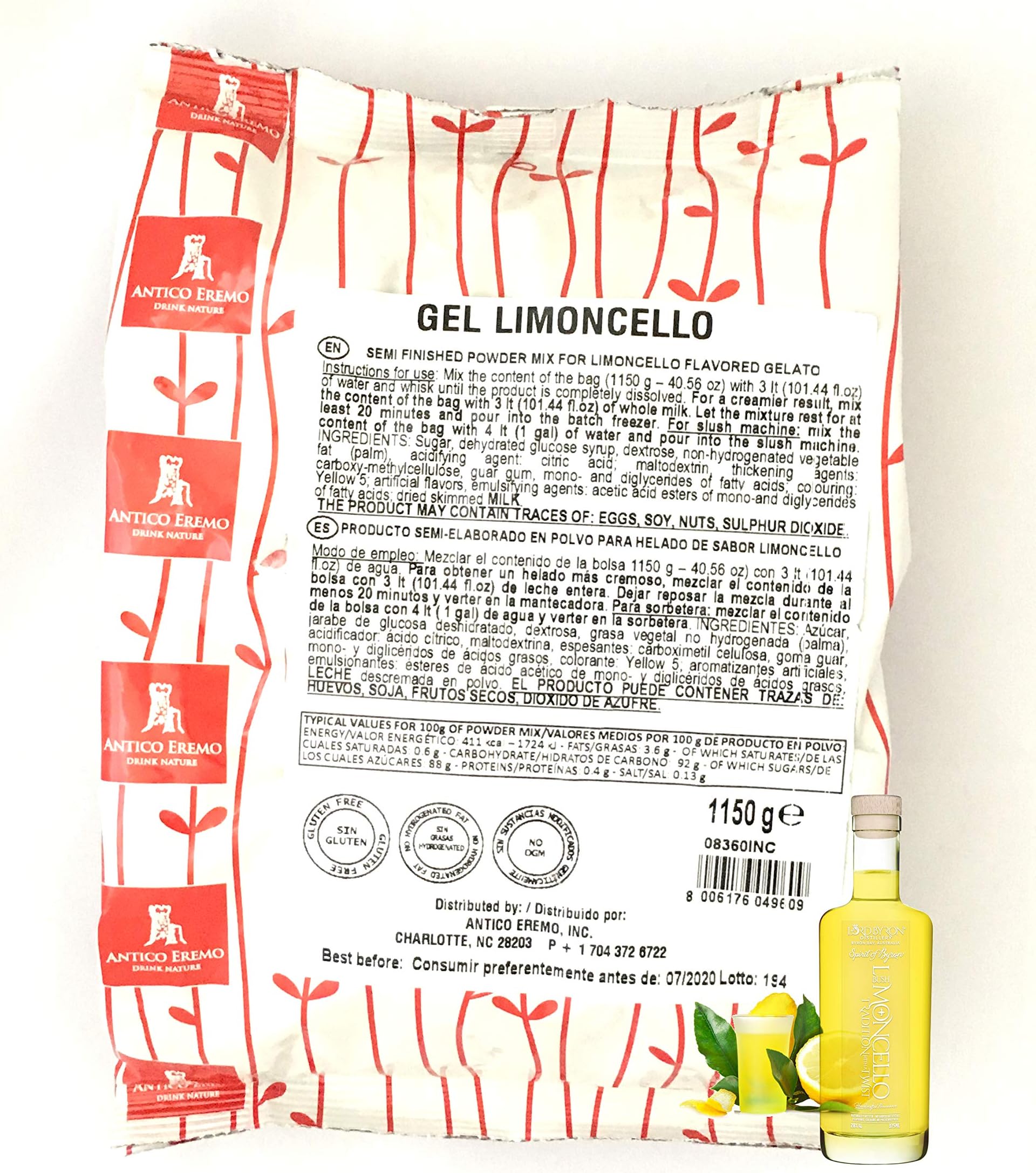 NEW Non- Gmo Formula Limoncello Gelato Mix