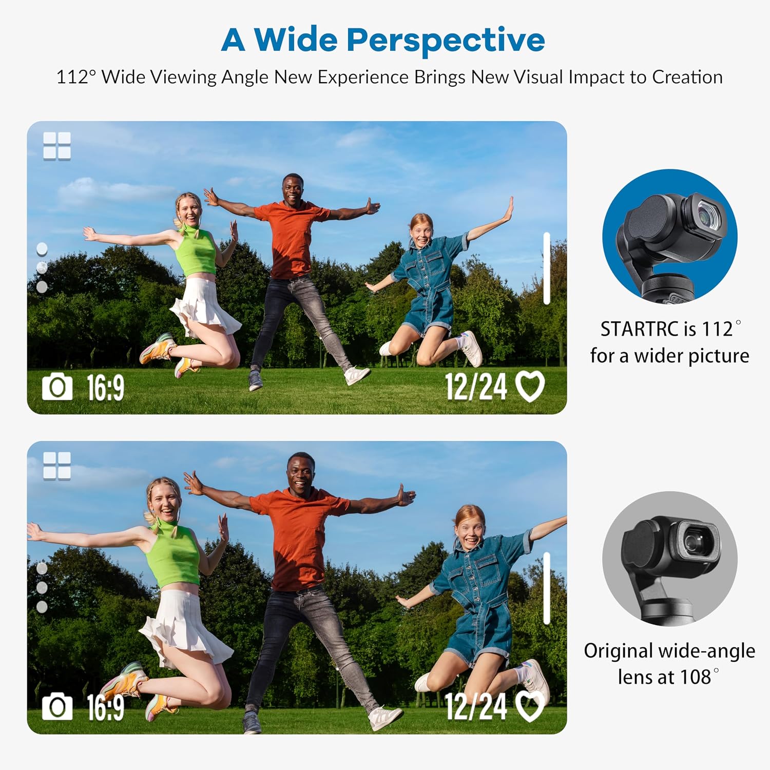Tomat Osmo Pocket 3 Wide Angle Lens,112° Magnetic Attach/Multi-Coated/HD Optical Glass Wide-Angle Lens Compatible with DJI Osmo Pocket 3