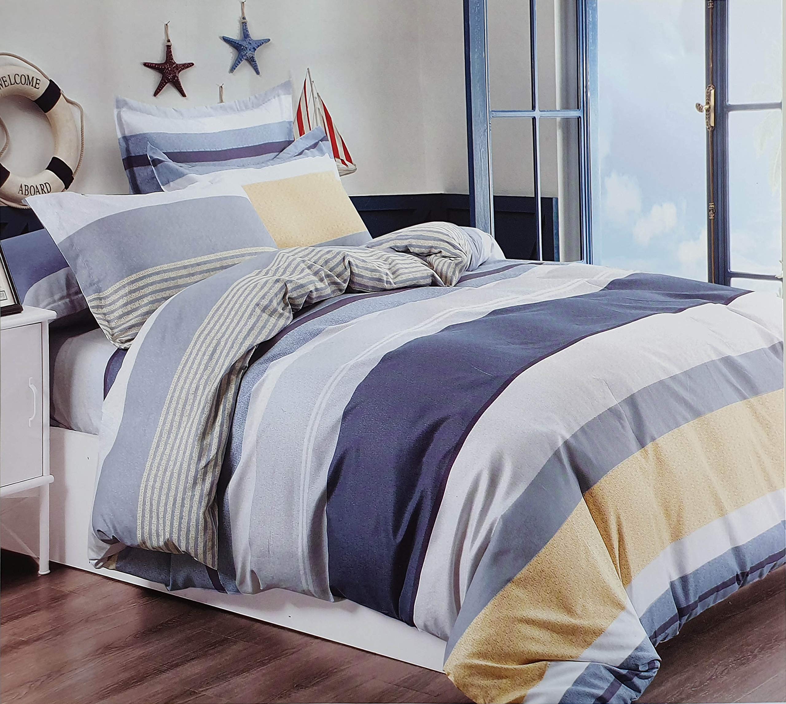 Parure de lit king size 90 g/m² de qualité supérieure Cushion Mania