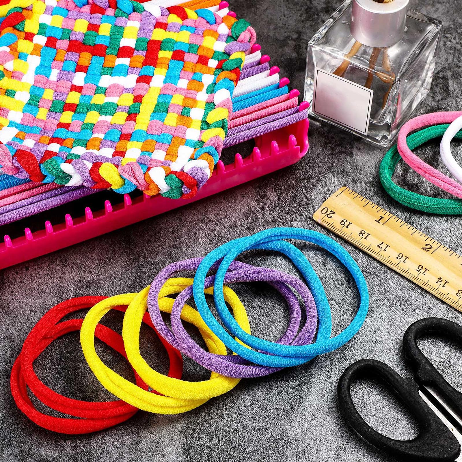 Knitting Loom 288 Pieces Potholder Loops Weaving Loops Weaving Craft ...