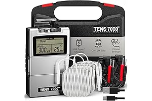 TENS 7000 Rechargeable TENS Unit Muscle Stimulator, Back Pain Relief, Helps in...