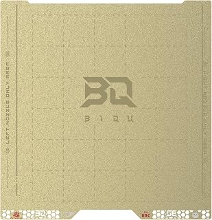 BIQU PyroGrip Double Side Textured PEI Compatible with Bambu-Lab H2C 3D Printer 355x346mm PEI Spring Steel Build Plate Flexible Sheet Print Bed Removable Surface Platform