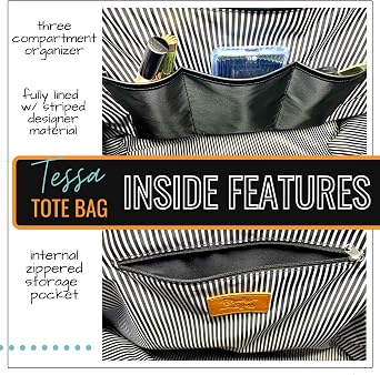 Brooke & Jess Designs Teacher Tote Bag for Work - Teacher Handbag Gifts for Women, Teacher Bag Best Teacher Appreciation Gift