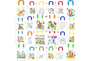 DIY Coloring Goodie Bags for Birthday Party