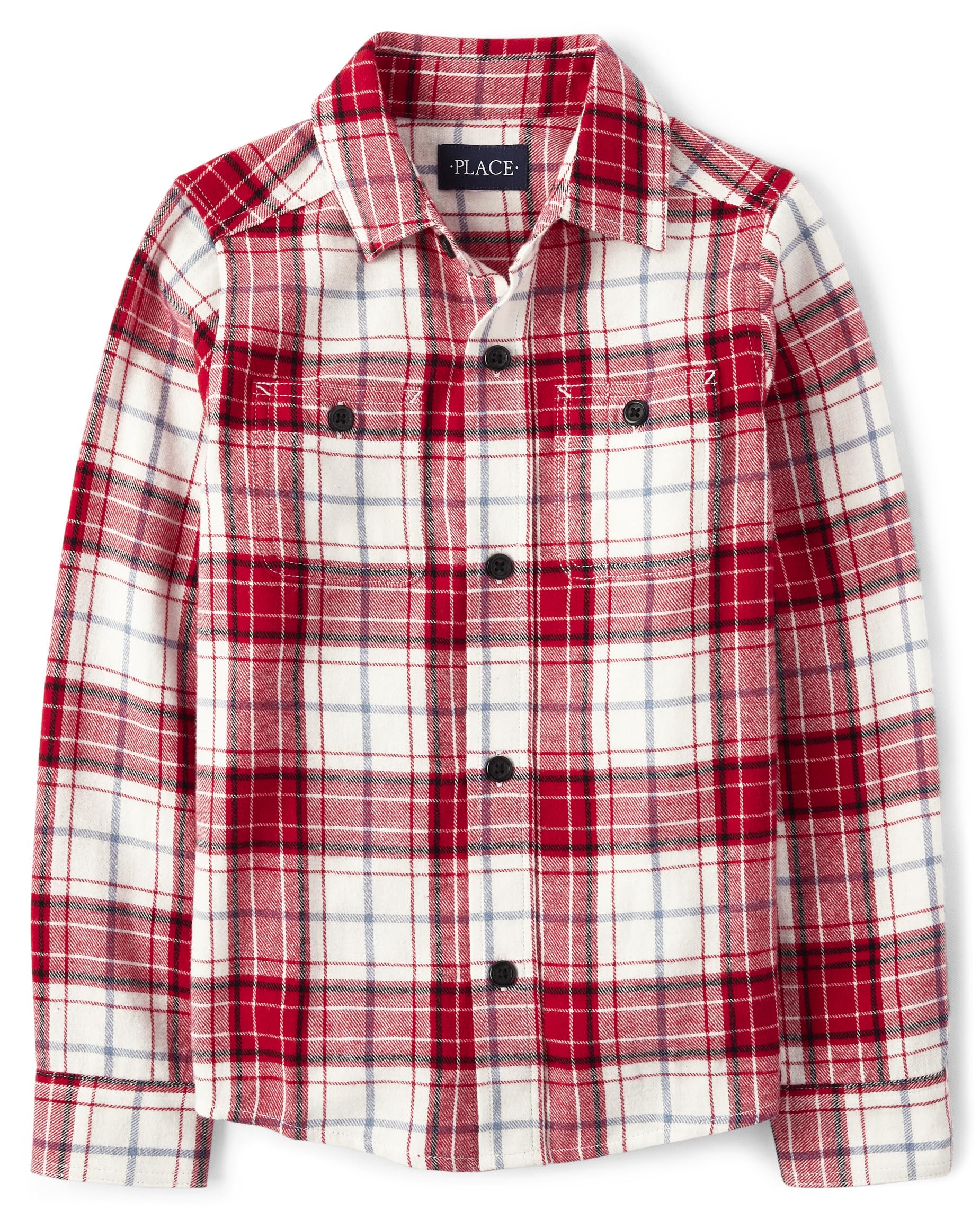 The Children's PlaceBoys' Long Sleeve Plaid Flannel Button Up Shirt