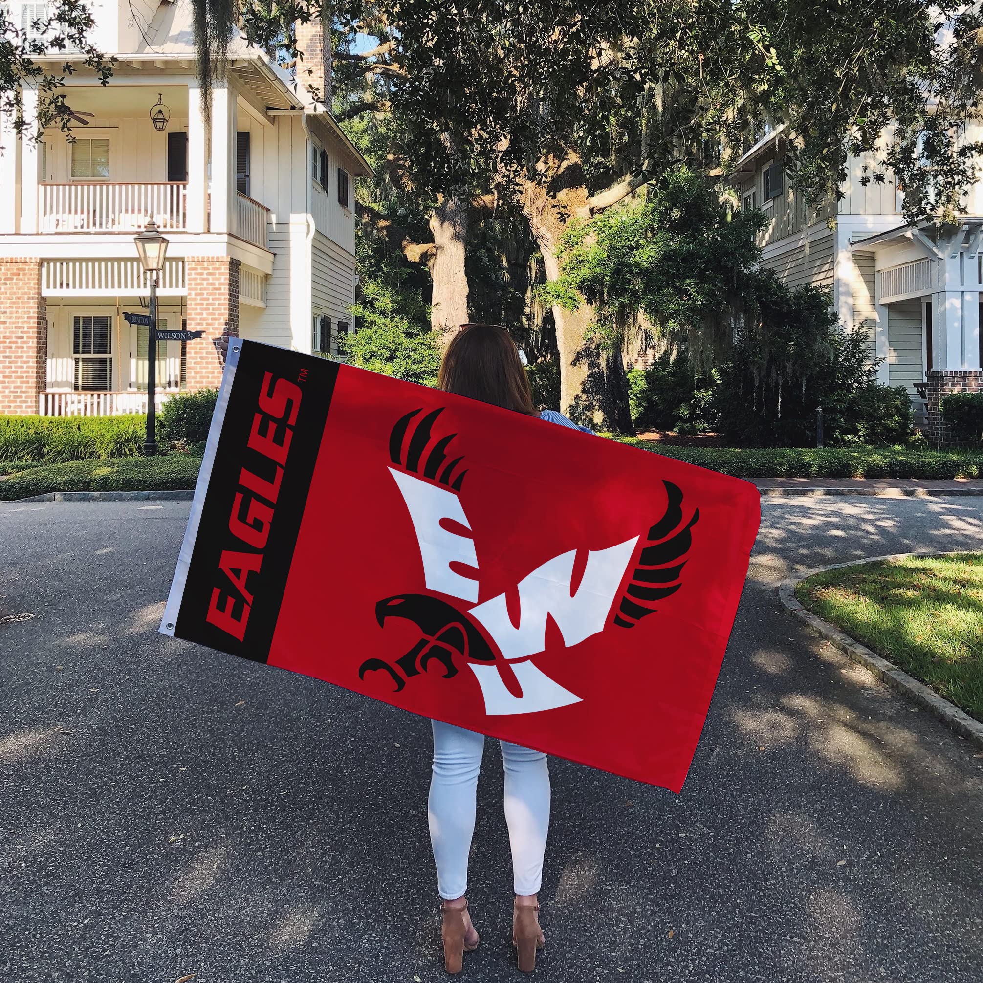 Desert Cactus Eastern Washington University Flag - 3x5 Feet, 100% Polyester, Indoor/Outdoor, Officially Licensed - View #6