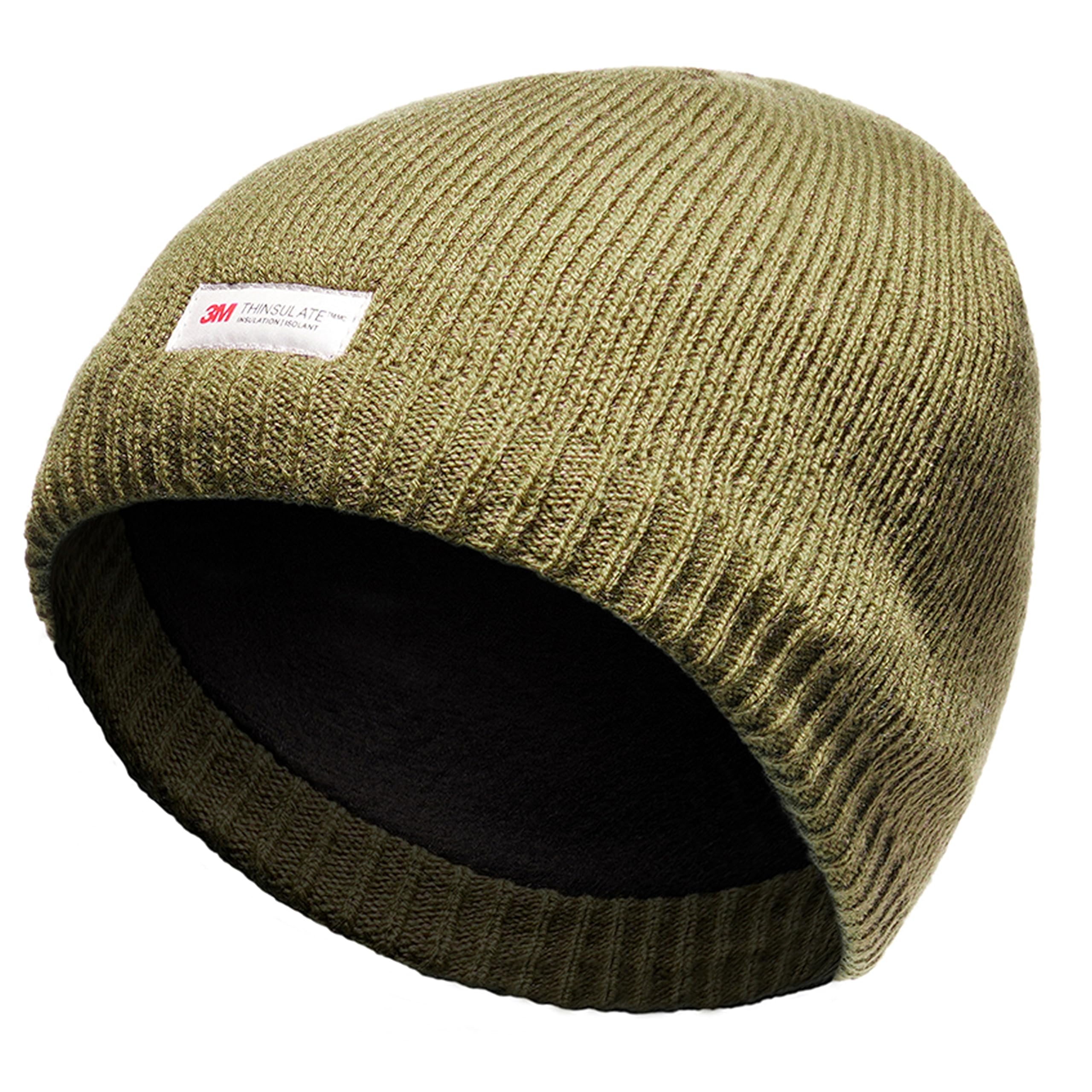 Sock Stack Mens Waterproof Thinsulate Beanie Hat 3M Wind Proof Thermal Hat One Size, Khaki