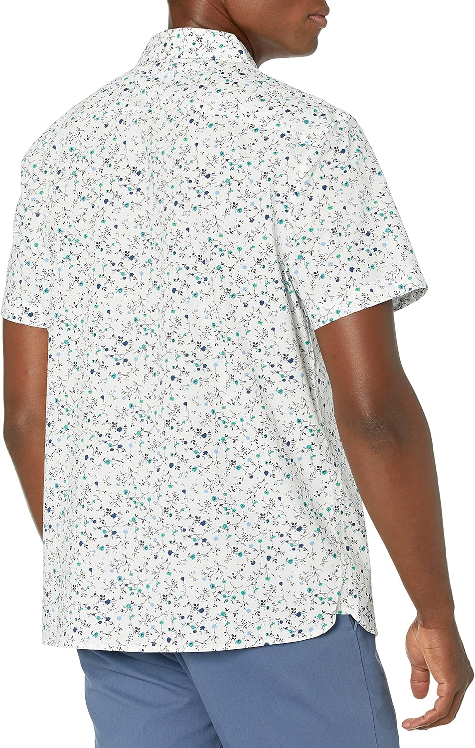 Perry Ellis Men's Floral Print Stretch Button-Down Shirt
