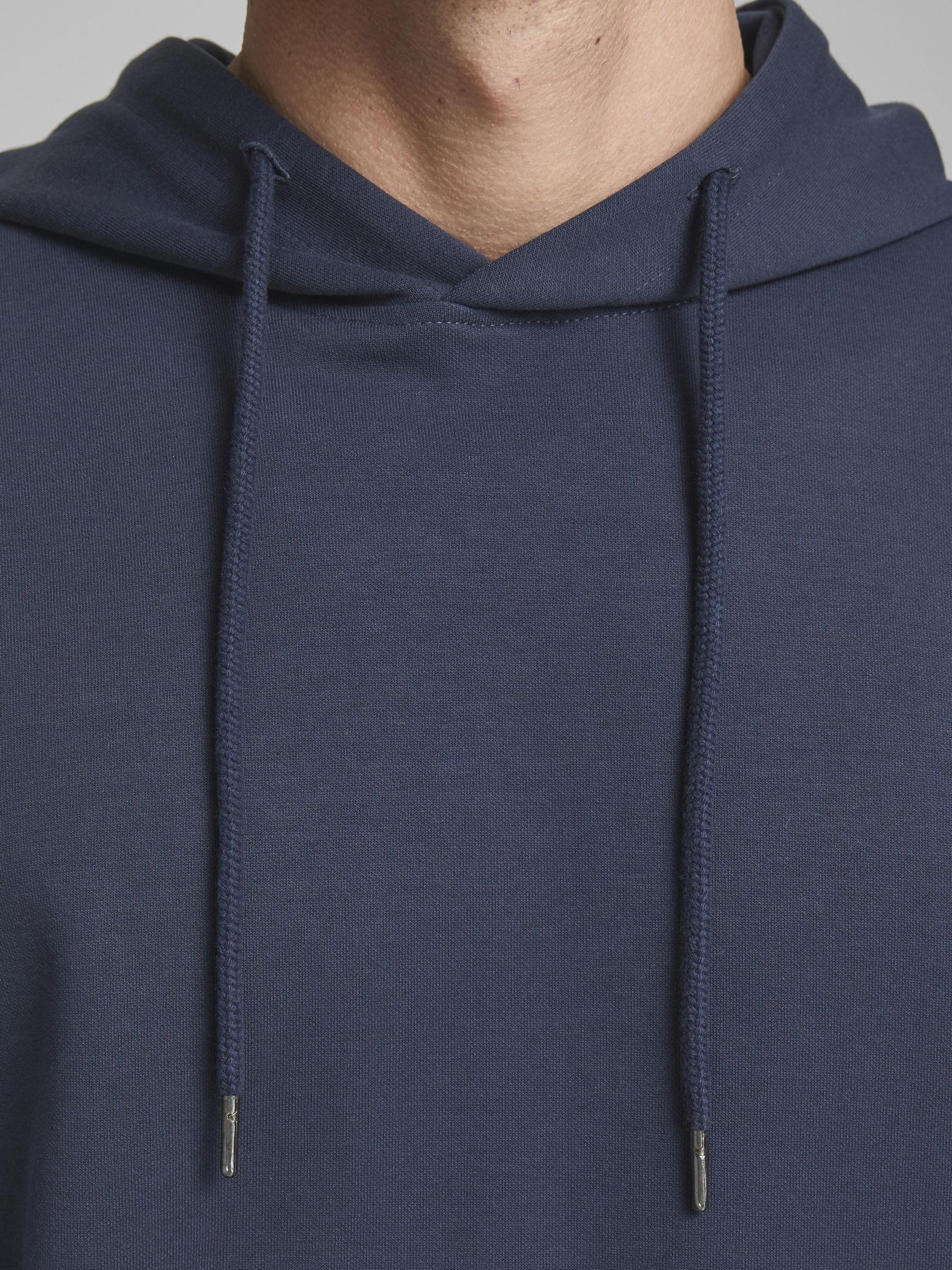 Jack & Jones Mężczyźni Jjebasic Sweat Hood Noos Bluza, Czarny, M