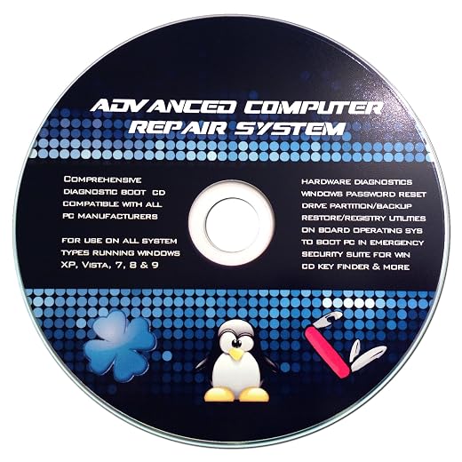 Ultra Recovery Boot Password Reset CD Disc for Windows XP, Vista, 7, 8, 9 (All Versions of Windows)