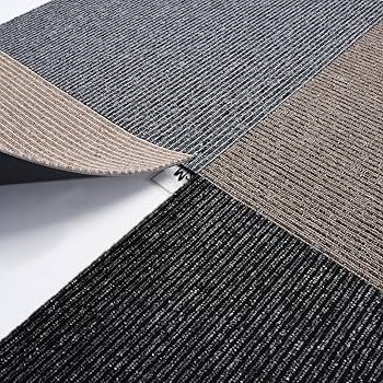 CARPET TILES タイルカーペット 24 Tiles/64 sq Ft-Carpet Squares, Carpet Tiles, 0.24