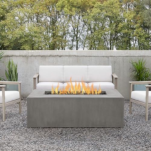 Miniatura 2 de Real Flame Tamarack - Mesa de fuego rectangular de propano casual por Jensen Co