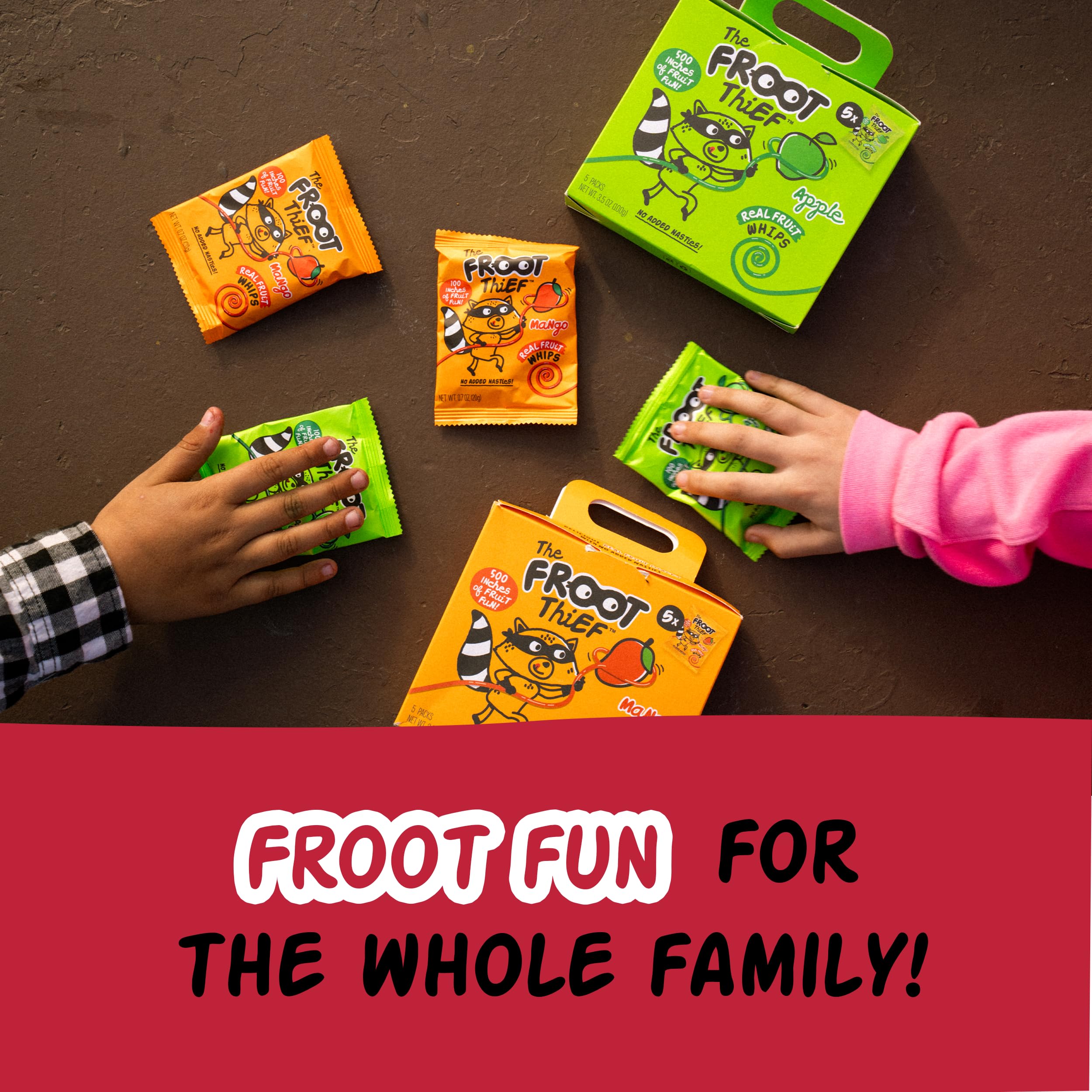 The FROOT Thief Real Fruit Snack Whips, Strawberry, Nut Free, Perfect for School Lunches and Snacks, Individual Bags Kids Snacks, 5 Pack thumbnail 6
