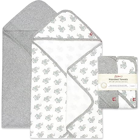 Zutano Ultra Soft Organic Cotton Baby Towel Set