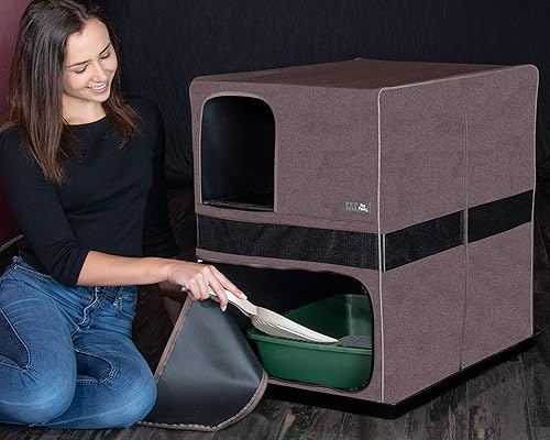 Miniatura 10 de Pet Gear Pro Pawty para gatos con alfombrilla LittertraX, pon fin a la arena dispersa, plegable, fácil de limpiar, caja de arena no incluida, 2