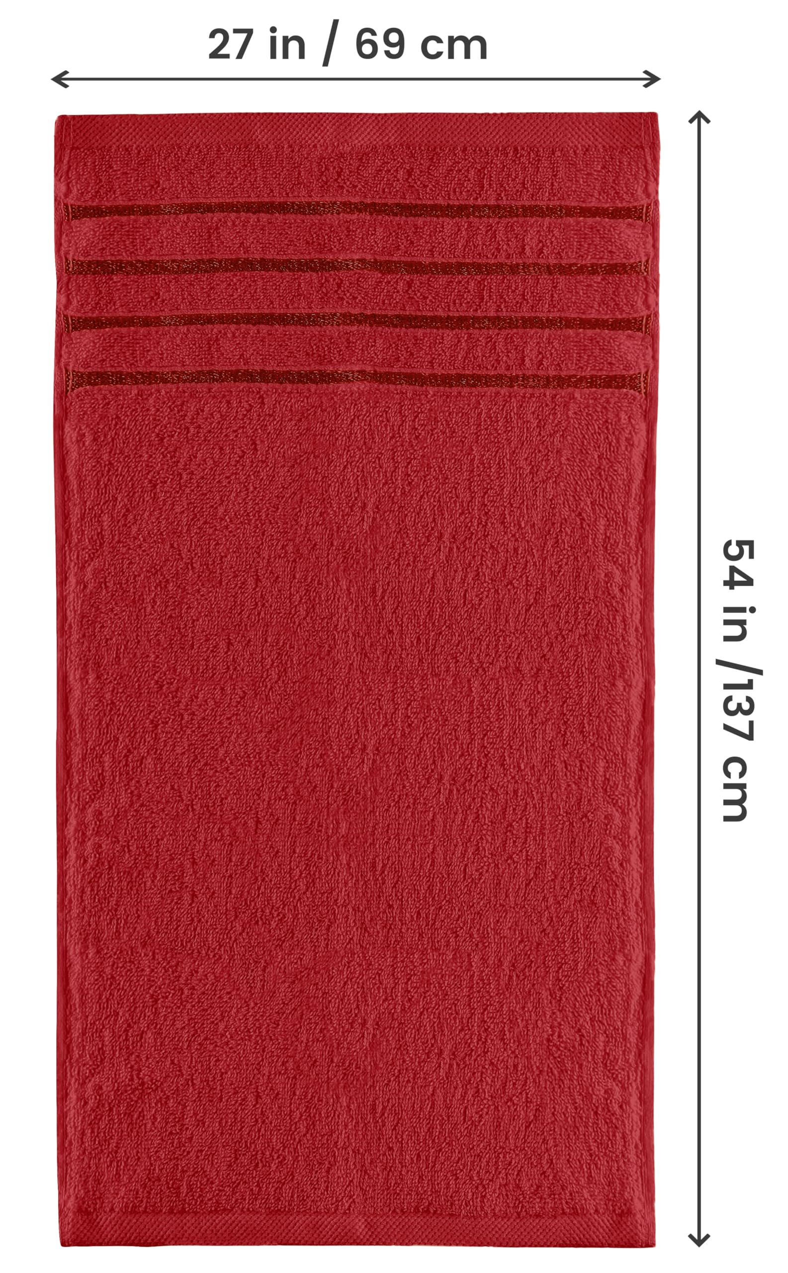Utopia Towels Set di 4 asciugamani da bagno oversize in viscosa di alta qualità, in cotone filato ad anello (68 x 137 cm), altamente assorbenti, ad asciugatura rapida, per bagno, spa, hotel e palestra