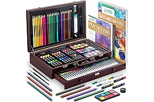 Norberg & Linden 144-Piece Art Supply Set for Kids