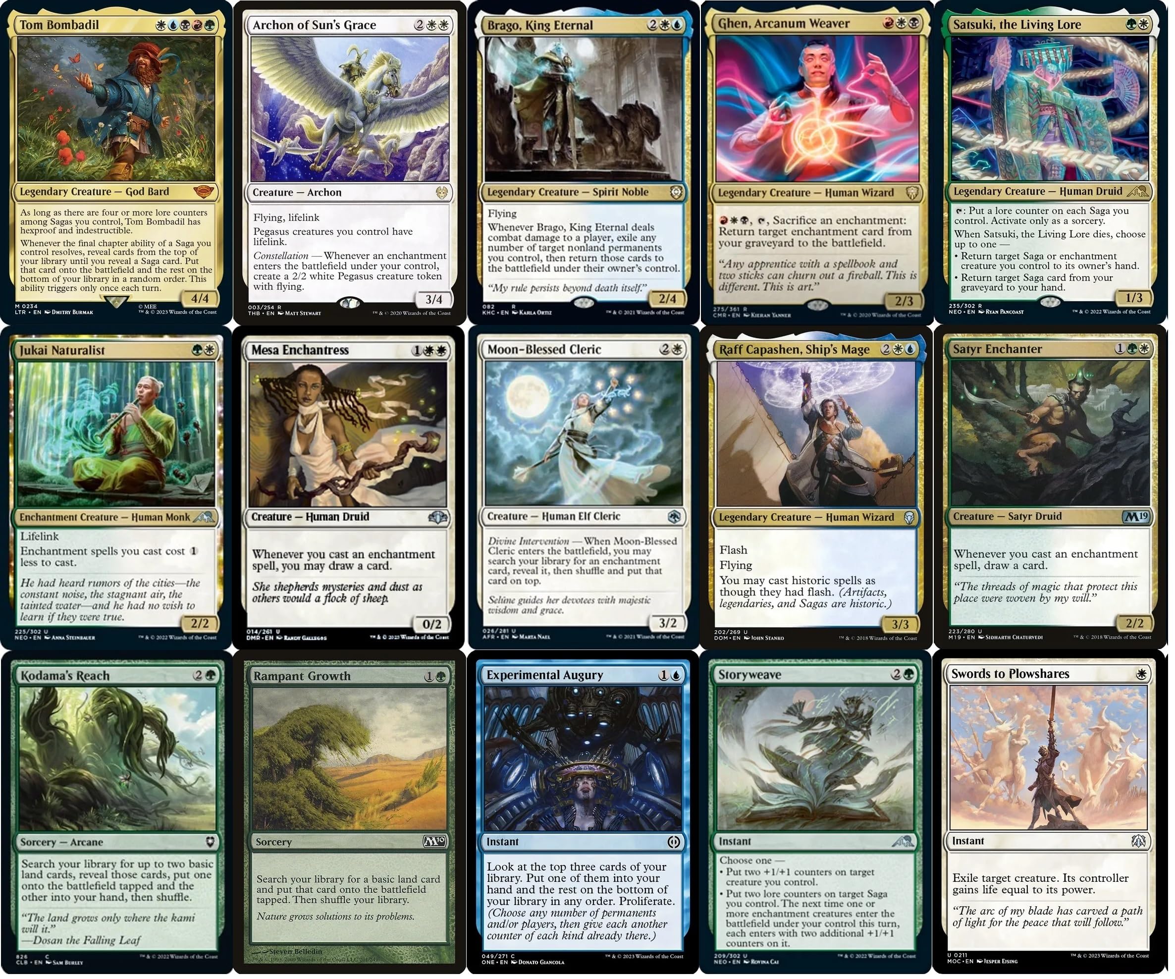 Amazon.com: Elite Saga Commander Deck - Tom Bombadil - 5 Color - EDH - Lord  of The Rings LOTR - 100 Card - Custom Magic The Gathering Deck