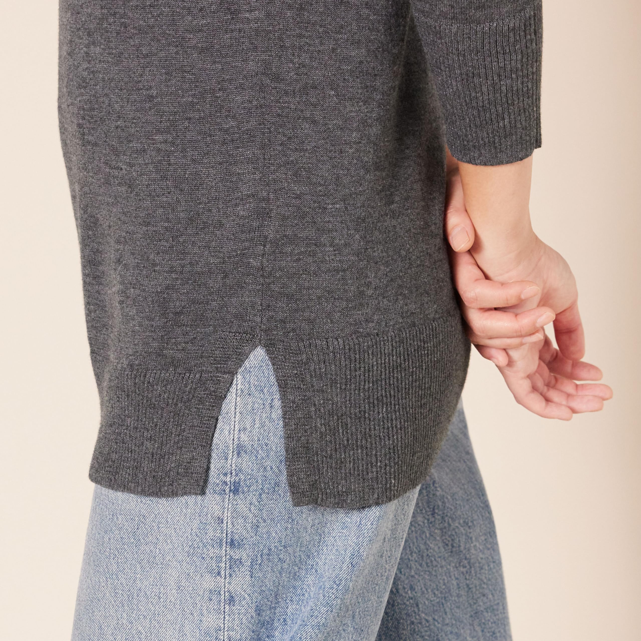 Amazon Essentials Maglione A Tunica Leggero A Maniche Lunghe Con Scollo A v (Disponibile In Taglie Forti) Donna