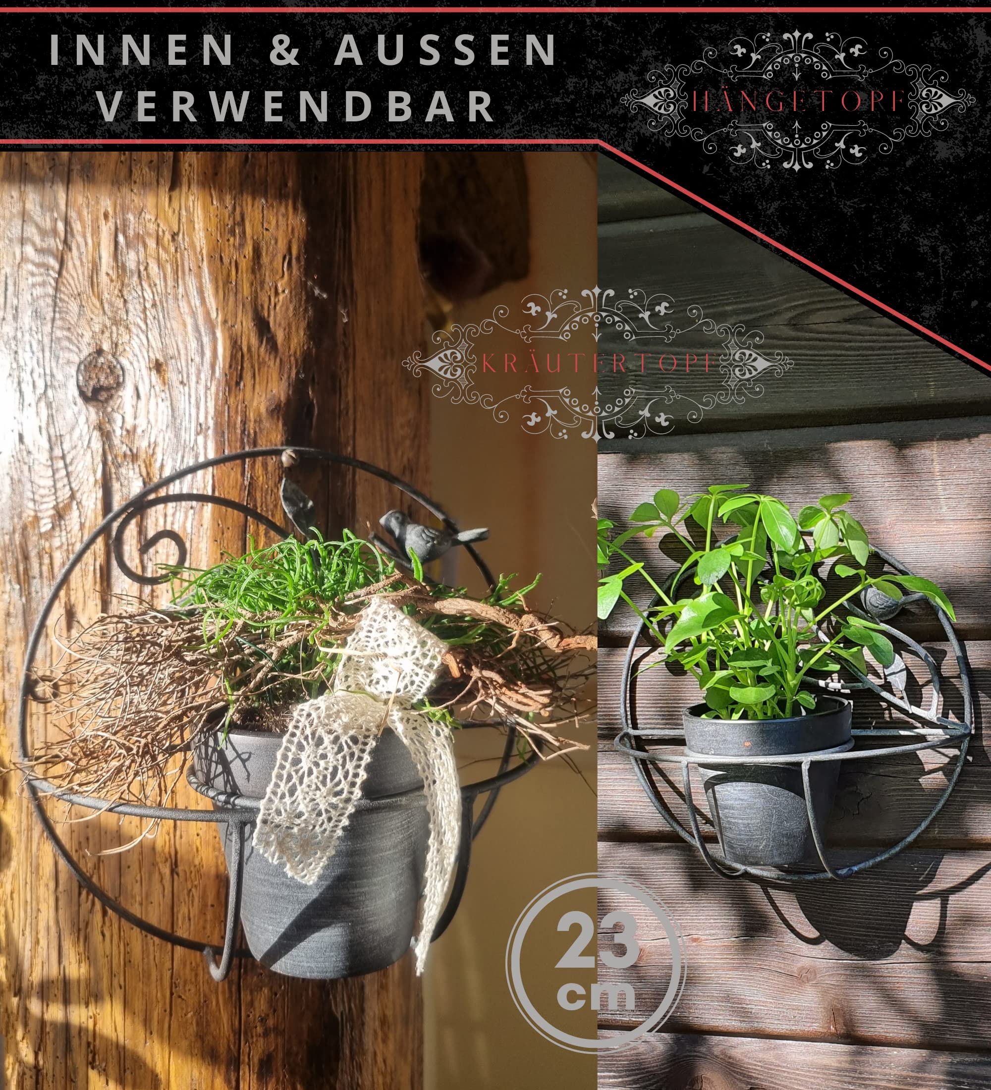 stecker blumenkasten Stecker Rost Schild Blumen  UNUS