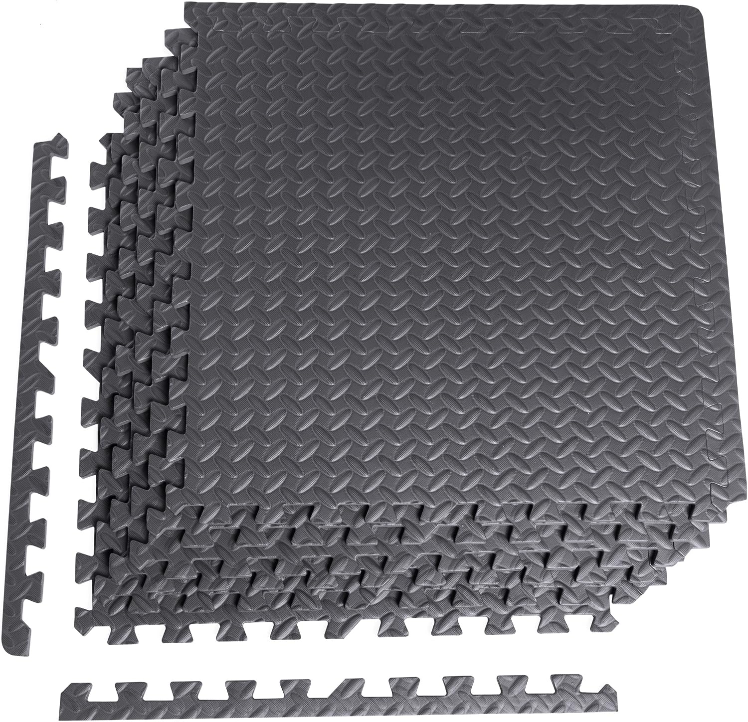 CAP Barbell Puzzle Exercise Mat with EVA Foam Interlocking Tiles, 1/2-Inch