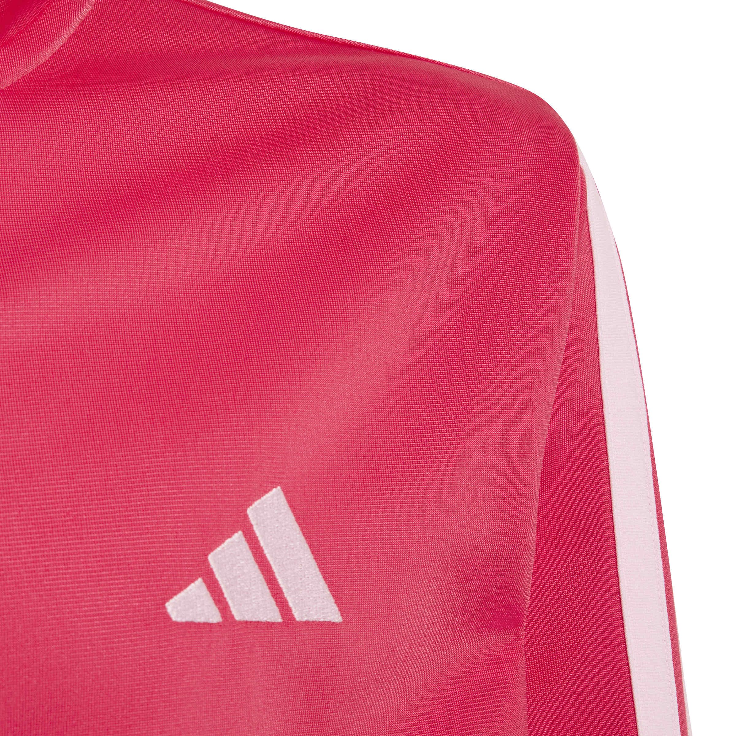 adidas Uniseks - dzieci Essentials Climacool Stripes Track_Suit, power pink/clear pink, 13-14 Years
