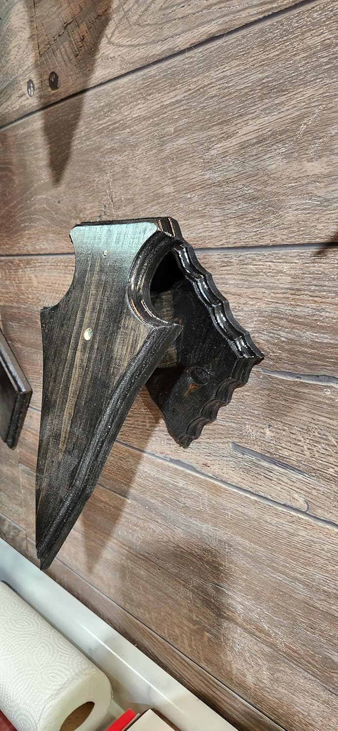 European Deer Skull Mount Plaque Smooth Arrowhead Midnight