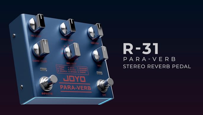 Amazon.com: JOYO Reverb Pedal Digital Stereo Guitar Pedal