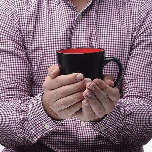 Miniatura 7 de Tazas de café con leche de cerámica personalizadas, 12 onzas, juego de 10, paquete personalizado a granel, perfectas para café, té, expreso, cacao