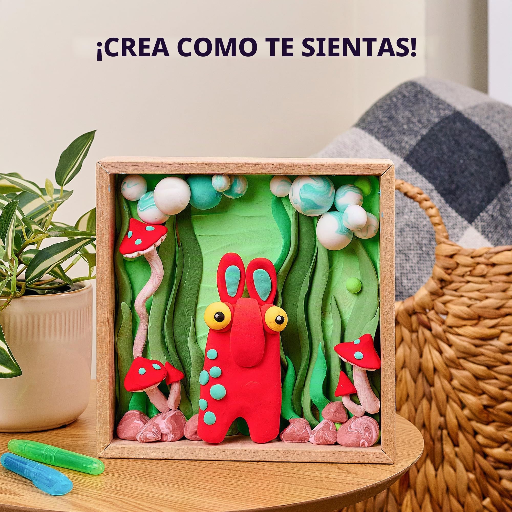 OKTO Mommy Troll/Air Clay Art in Legno