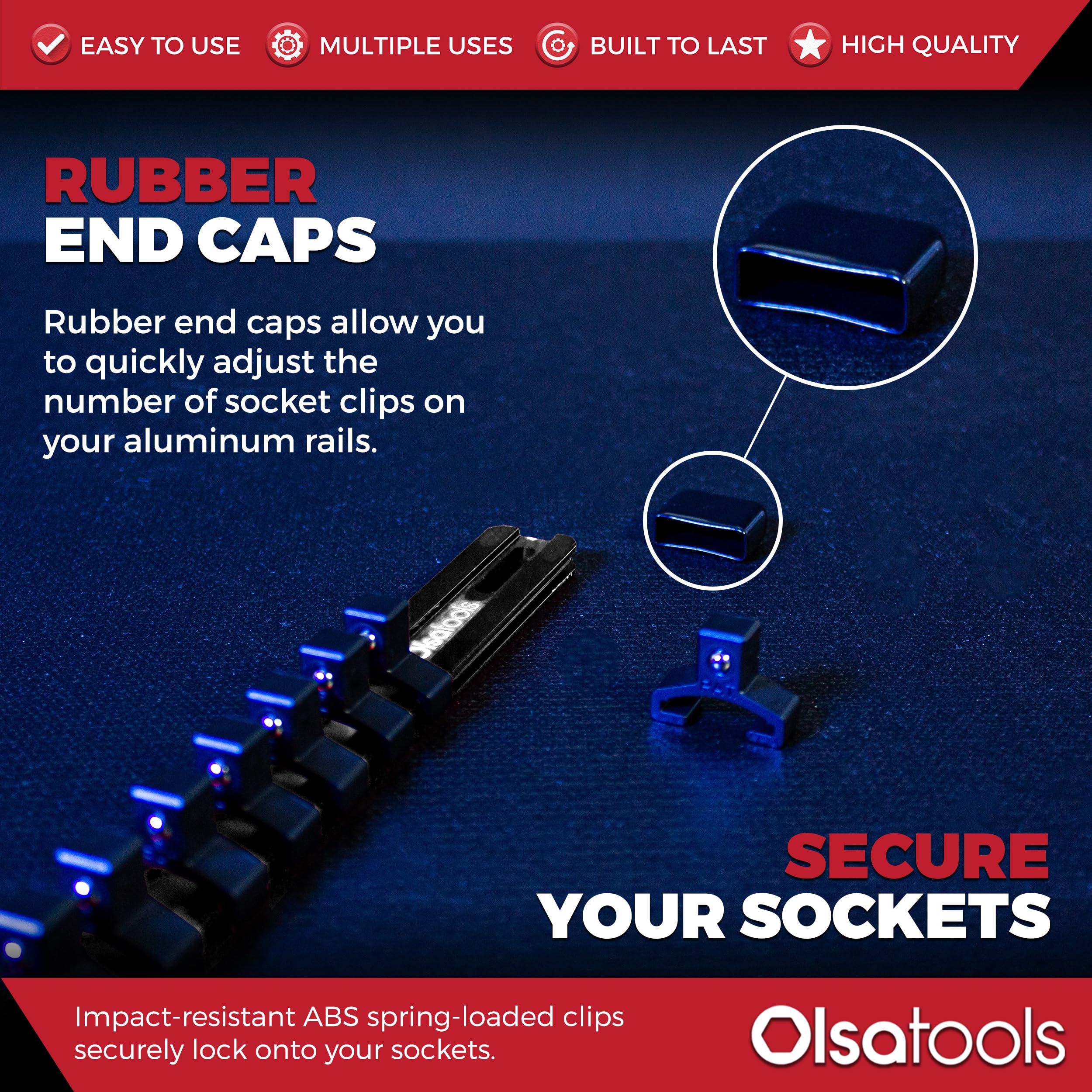 Olsa Tools Socket Rail - Organize Your Sockets! -4 Olsa Tools Socket Rail - Organize Your Sockets! -4