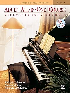 Alfred's Basic Adult All-In-One Piano Course (Alfred's Basic Adult Piano Course): Lesson * Theory * Technic, Comb Bound Book & CD: 1