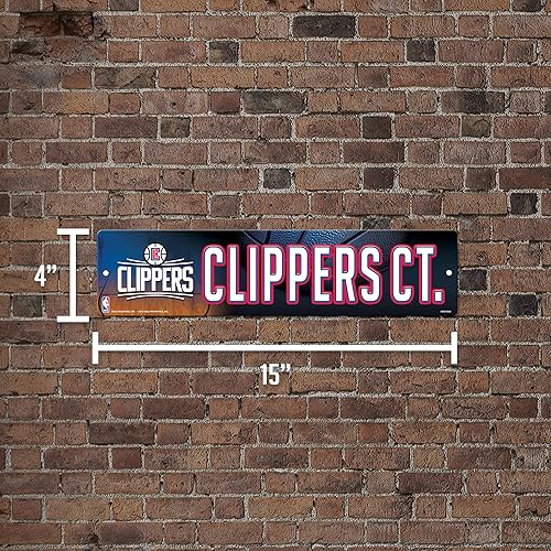 Miniatura 6 de Rico Industries Señal de calle de plástico de la NBA de 4 x 16 pulgadas