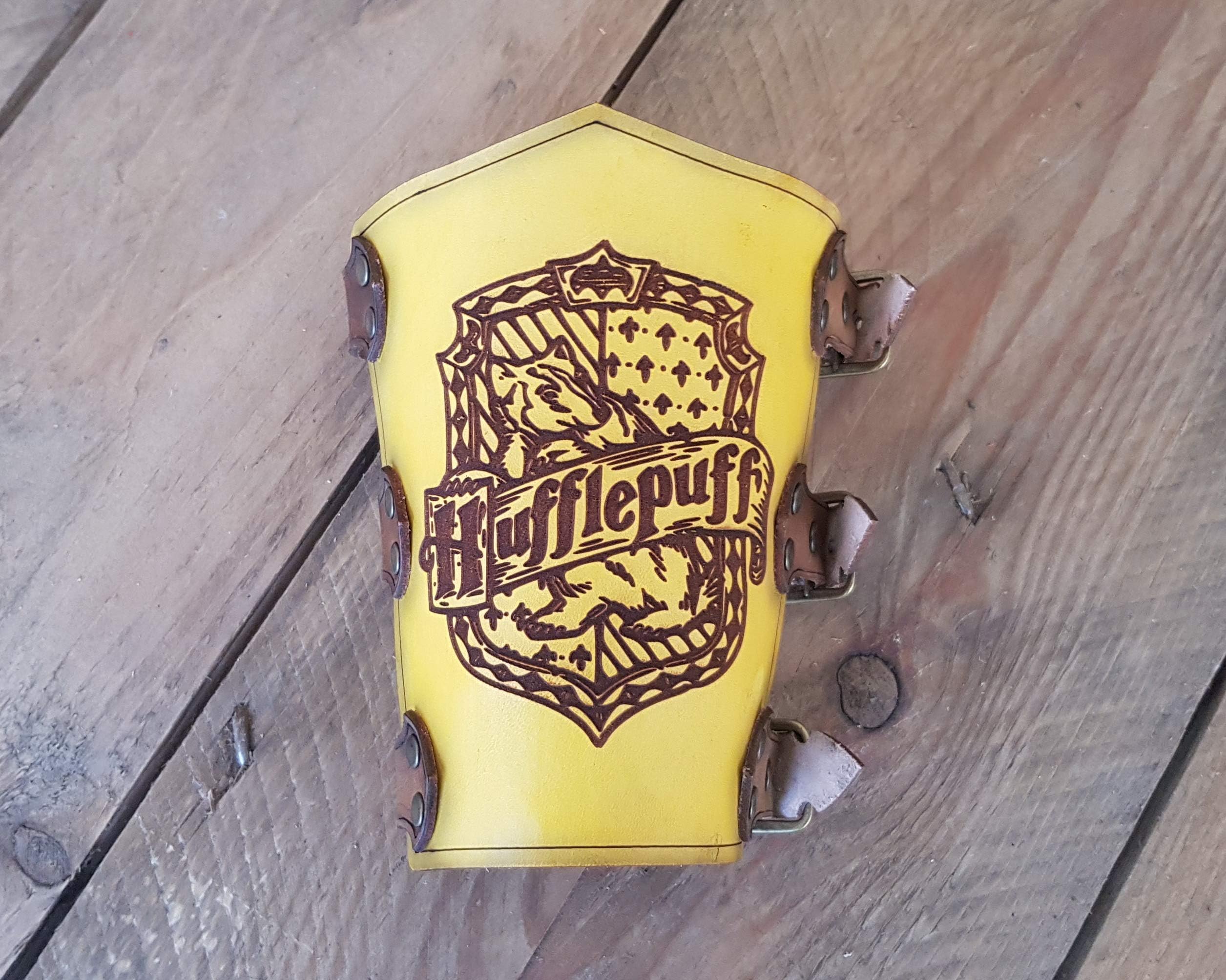 Hufflepuff leather Bracer.