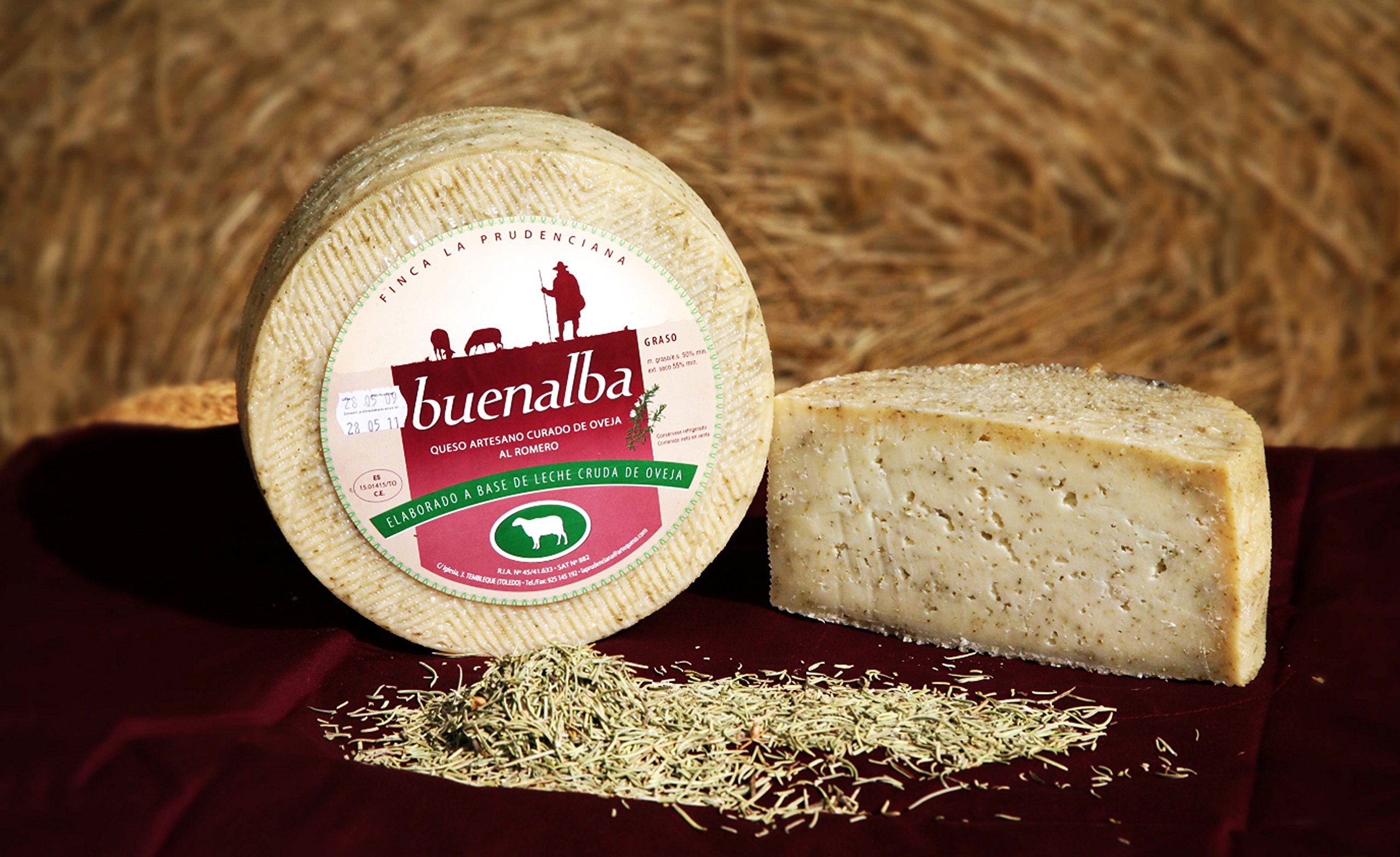Queso de Oveja Artesano al Romero Dentro - Producción Artesana - Pieza 1 Kg
