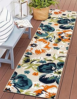 Rugshop Bergamo Machine Washable Indoor/Outdoor Runner Rug Multi 2'7" x 8'