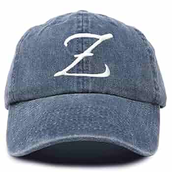 Buy DALIX Initial Hat Letter Z Blue Vintage Womens Baseball