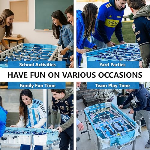 Vista 15 de Outdoor Foosball Table Adult Size - Game Tables for Adults with Balls & Players - Soccer Table Game for Indoor Use - Weatherproof Perfect for