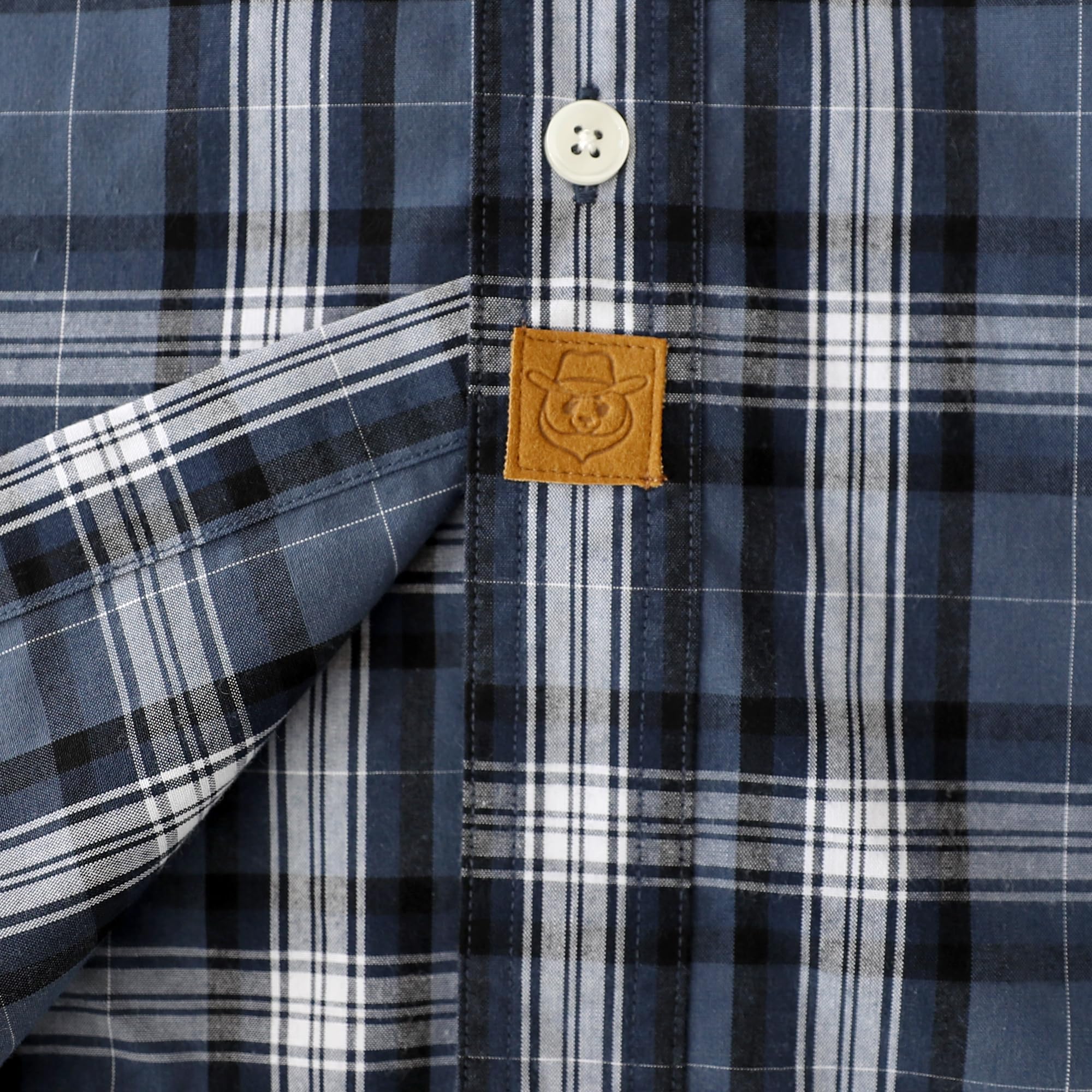 Dubinik® Camicia Uomo Maniche Corte Casual Bottone Quadri Cotone con Tasche Regular Fit