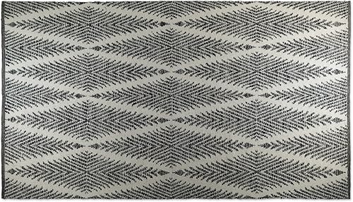 Vista 12 de DII CAMZ10414 - Tapete para interiores, tejido plano, de algodón, tejido a mano, reversible, para la recámara, sala, cocina Gris lattice