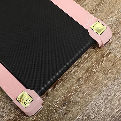 Miniatura 9 de Soozier Caminadora para debajo del escritorio, almohadilla portátil con ruedas plegables, control remoto, pantalla LED, capacidad de peso de 264